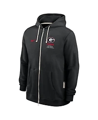 Nike Men's Black Georgia Bulldogs 2026 Sideline Standard Issue Dri-fit Full-Zip Hoodie
