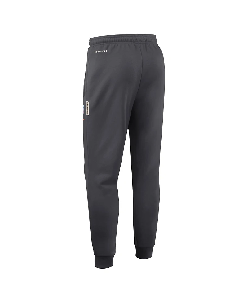Nike Men's Charcoal Cleveland Browns Sideline Standard Issue Touchback Kick Dri-fit Taper Pants