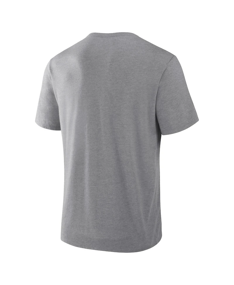 Fanatics Men's Heather Gray Texas Rangers Play Tribute Tri-Blend T-Shirt