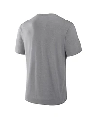 Fanatics Men's Heather Gray Texas Rangers Play Tribute Tri-Blend T-Shirt