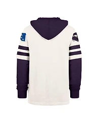 47 Brand Men's Cream Minnesota Vikings Split Zone Cornerback Duo Lacer Hoodie