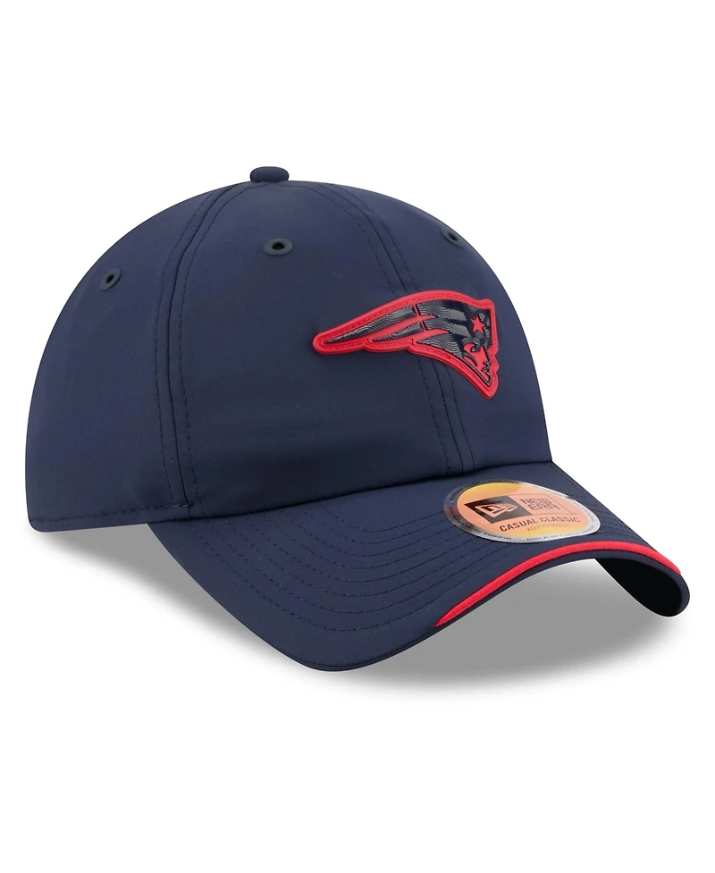 New Era Men's Navy New England Patriots 2026 Sideline Casual Classic Adjustable Hat
