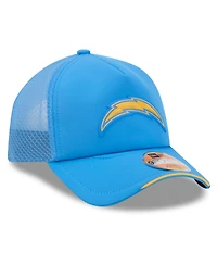 New Era Men's Powder Blue Los Angeles Chargers 2026 Sideline Apex 9FORTY Adjustable Trucker Hat