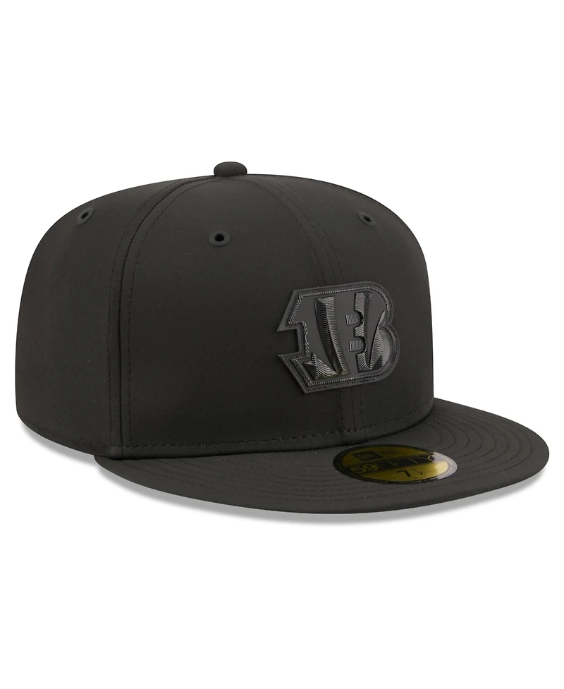 New Era Men's Black Cincinnati Bengals 2026 Sideline 59FIFTY Fitted Hat