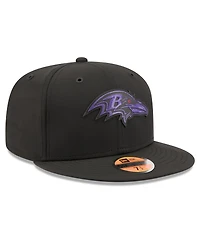 New Era Men's Black Baltimore Ravens 2026 Sideline 59FIFTY Fitted Hat