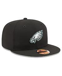 New Era Men's Black Philadelphia Eagles 2026 Sideline 59FIFTY Fitted Hat