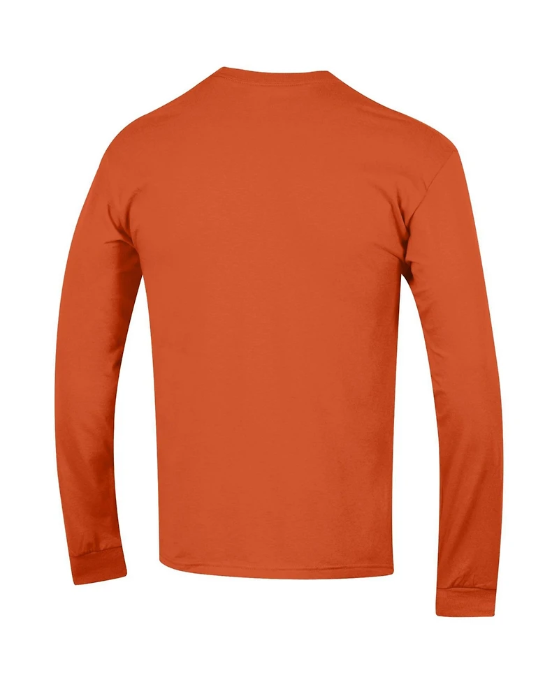 Champion Men's Orange Chicago Bears SealLong sleeves T-Shirt