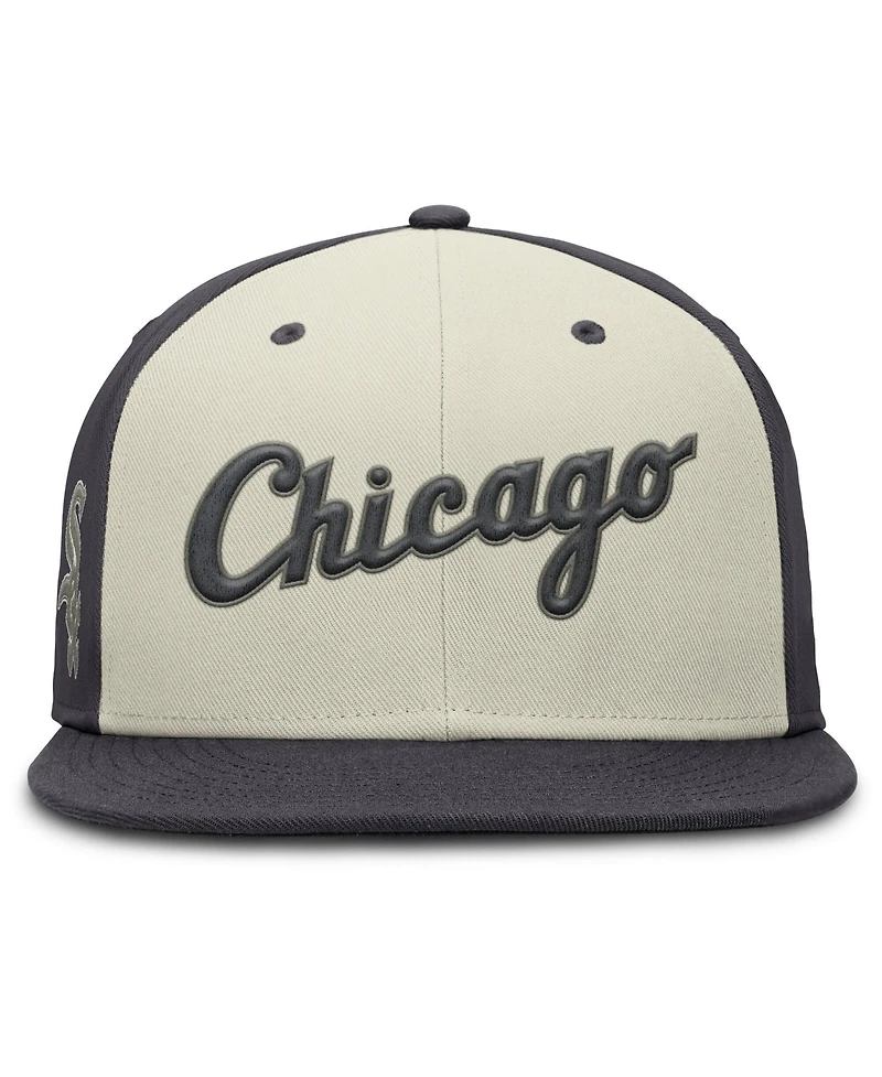 Nike Men's Cream Chicago White Sox Dri-fit True Fitted Hat