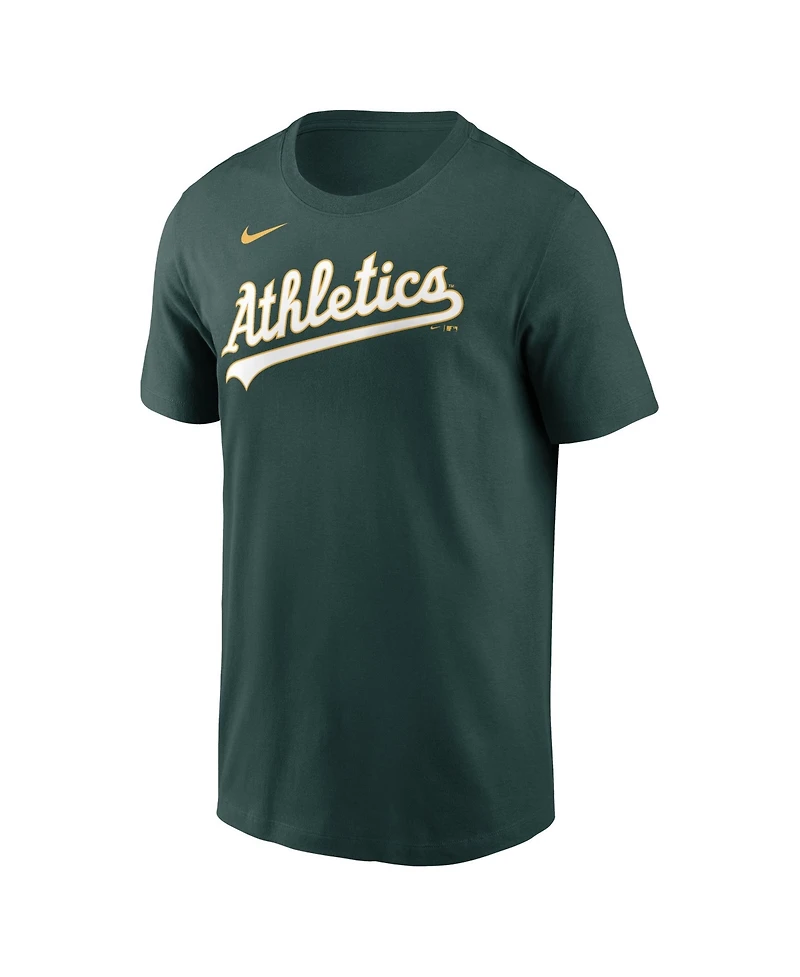 Nike Men's Brent Rooker Green Athletics Name Number T-Shirt