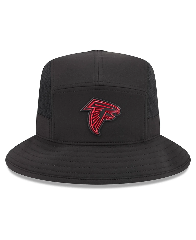 New Era Men's Black Atlanta Falcons 2026 Sideline Bucket Hat