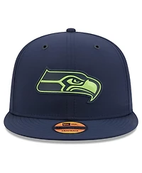 New Era Men's College Navy Seattle Seahawks 2026 Sideline 9FIFTY Snapback Hat
