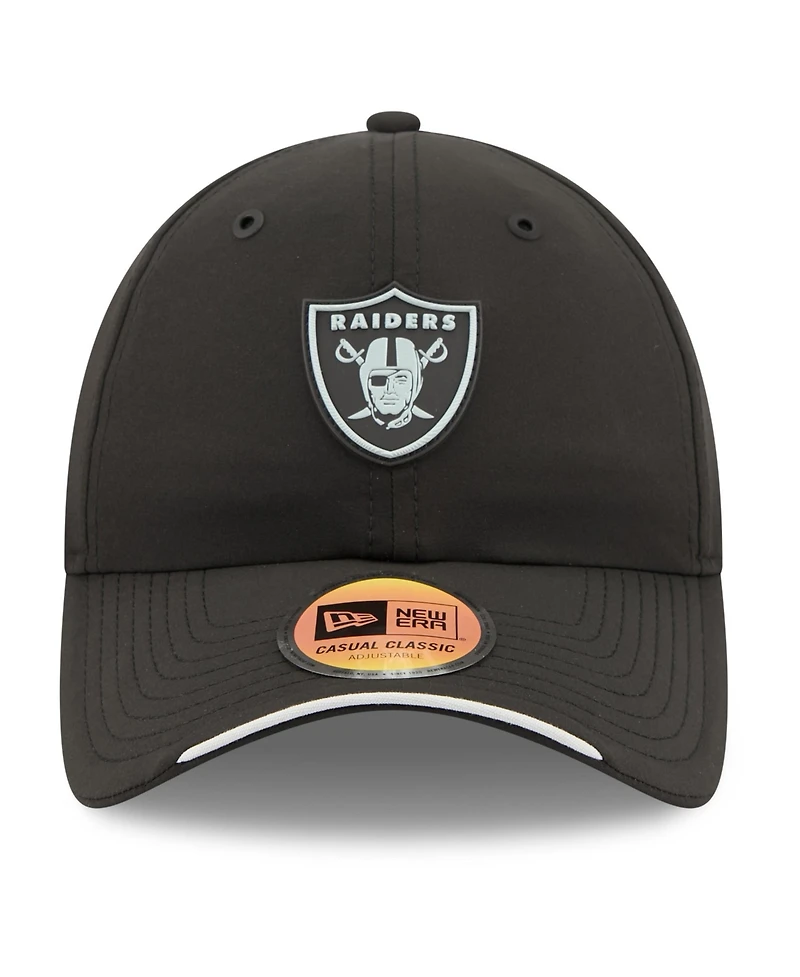 New Era Men's Black Las Vegas Raiders 2026 Sideline Casual Classic Adjustable Hat