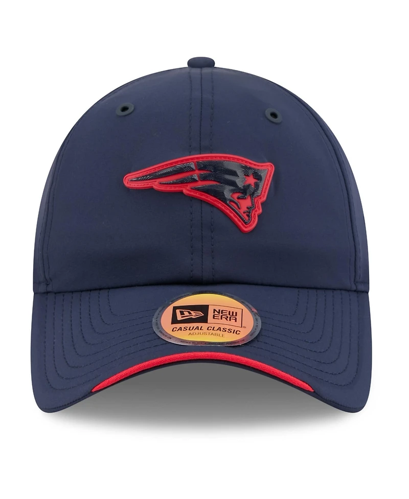 New Era Men's Navy New England Patriots 2026 Sideline Casual Classic Adjustable Hat