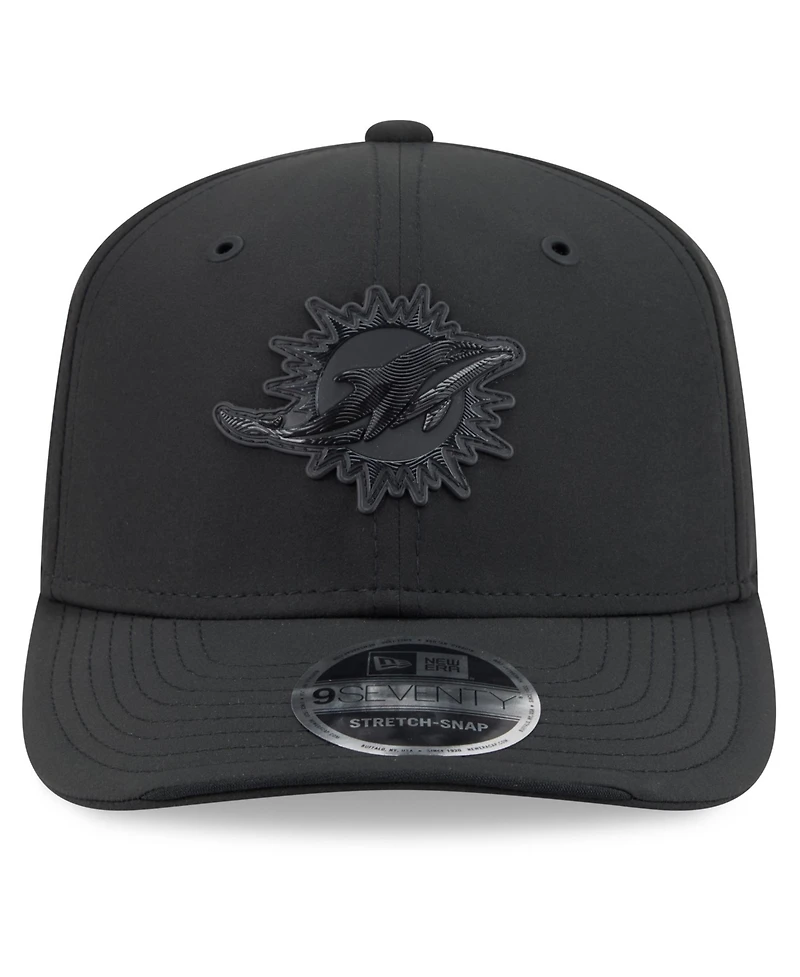 New Era Men's Black Miami Dolphins 2026 Sideline 9SEVENTY Adjustable Hat