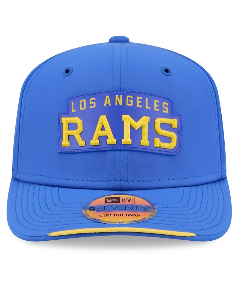 New Era Men's Royal Los Angeles Rams 2026 Sideline Throwback 9SEVENTY Adjustable Hat