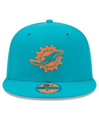 New Era Men's Aqua Miami Dolphins 2026 Sideline 59FIFTY Fitted Hat