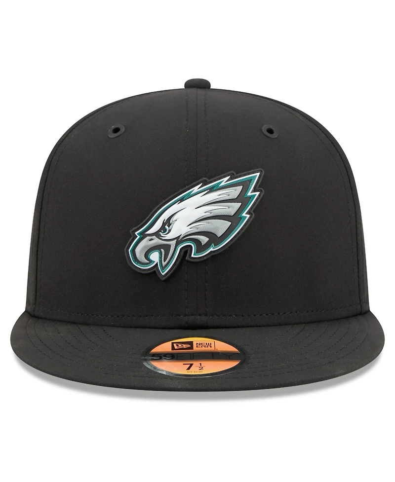 New Era Men's Black Philadelphia Eagles 2026 Sideline 59FIFTY Fitted Hat