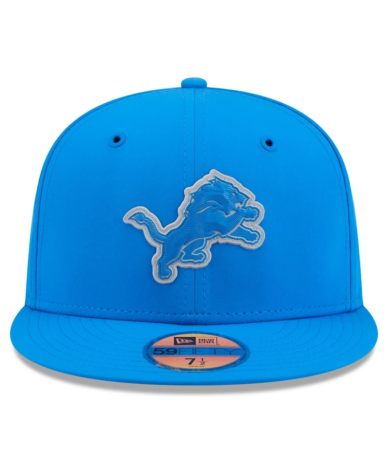 New Era Men's Blue Detroit Lions 2026 Sideline 59FIFTY Fitted Hat