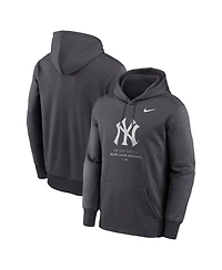 Nike Men's Anthracite New York Yankees Therma-fit Hoodie