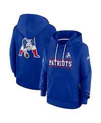 Nike Women's Royal New England Patriots Sideline Standard Issue Alternate Dri-fit Hoodie