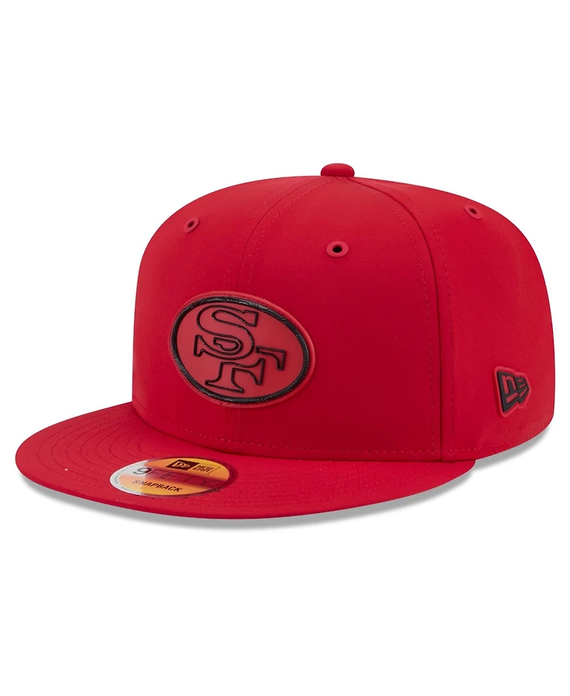 New Era Men's Scarlet San Francisco 49ers 2026 Sideline Throwback 9FIFTY Snapback Hat