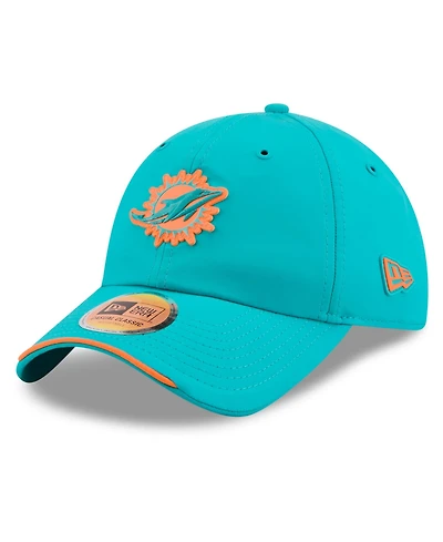 New Era Men's Aqua Miami Dolphins 2026 Sideline Casual Classic Adjustable Hat