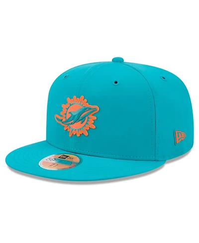 New Era Men's Aqua Miami Dolphins 2026 Sideline 59FIFTY Fitted Hat