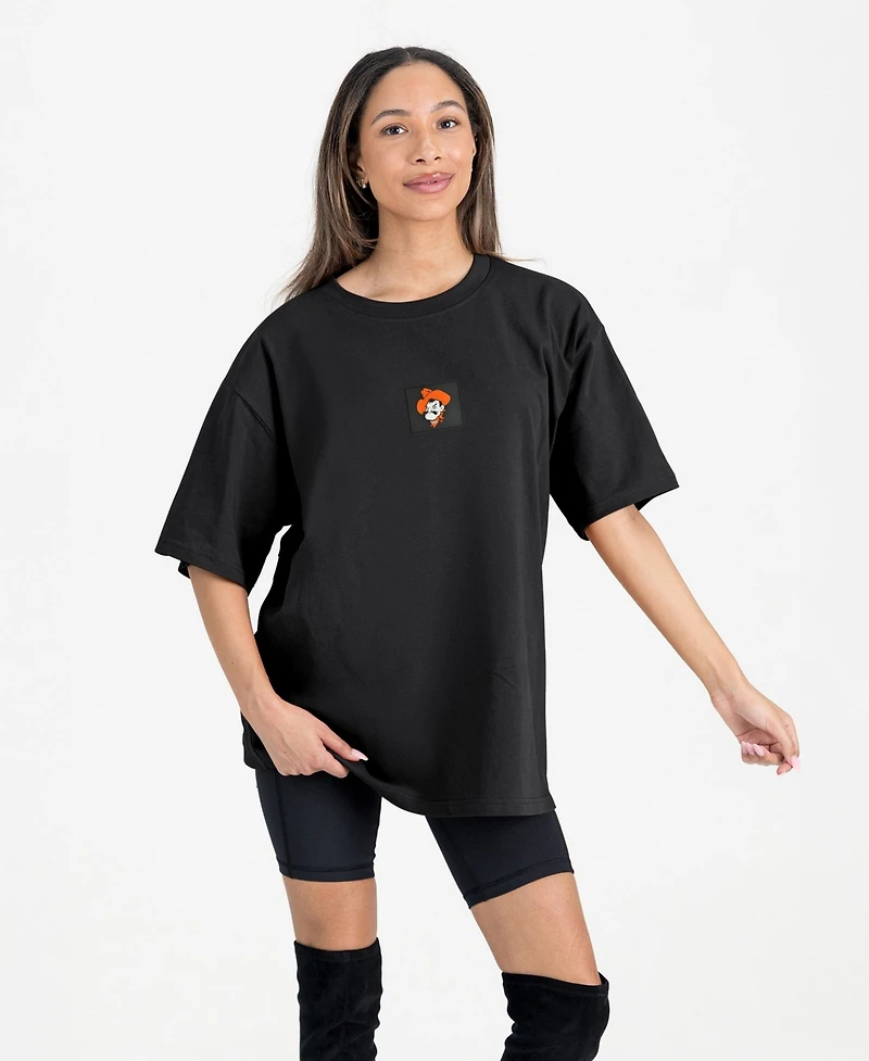Gameday Couture Women's Black Oklahoma State Cowboys Oversized Back at Ya T-Shirt