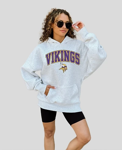Gameday Couture Women's Ash Minnesota Vikings Fan Edition Premium Weight Hoodie
