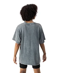 Gameday Couture Women's Gray Denver Broncos Peak Performance Oversized Snow Wash T-Shirt