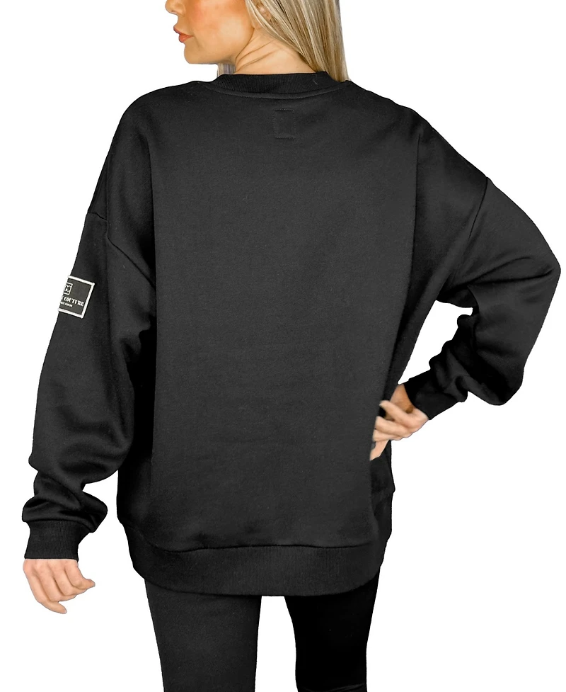 Gameday Couture Women's Black Illinois Fighting Illini Players Only Premium Pullover Sweatshirt