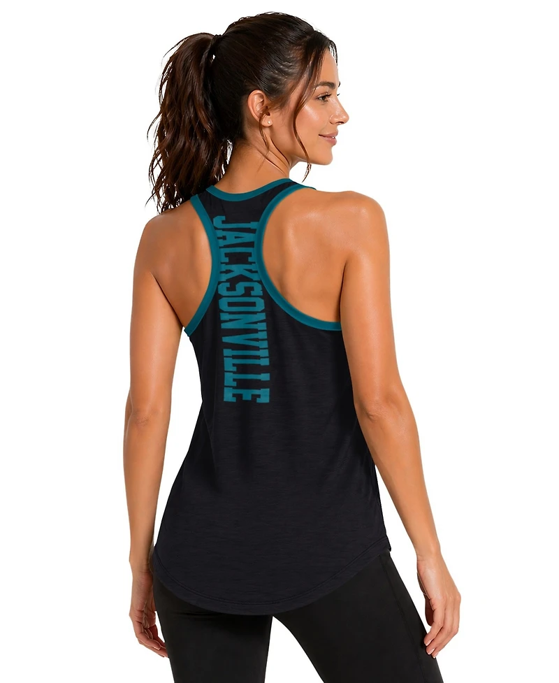 G-iii 4Her by Carl Banks Women's Black Jacksonville Jaguars Tater Ii Racerback Tank Top