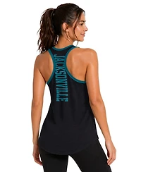 G-iii 4Her by Carl Banks Women's Black Jacksonville Jaguars Tater Ii Racerback Tank Top