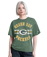Starter Women's Green Bay Packers Jump Shot Boyfriend Tri-Blend T-Shirt