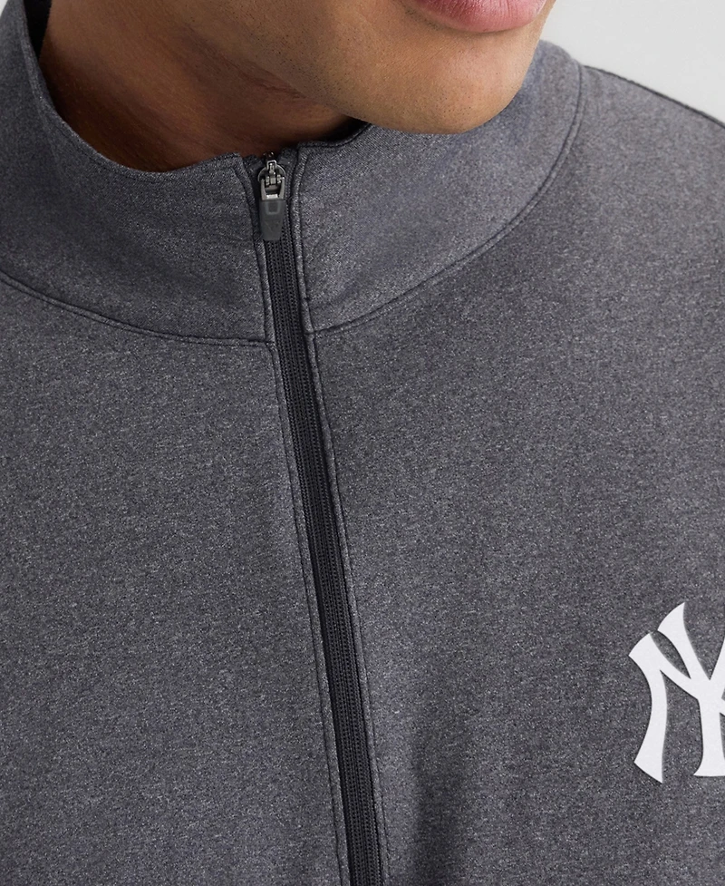 Fanatics Men's Charcoal New York Yankees Clutch Quarter-Zip Pullover Sweatshirt