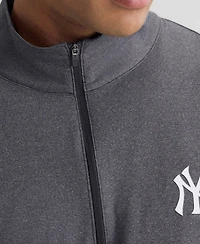 Fanatics Men's Charcoal New York Yankees Clutch Quarter-Zip Pullover Sweatshirt