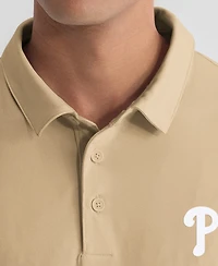 Fanatics Men's Khaki Philadelphia Phillies Clutch Polo Shirt