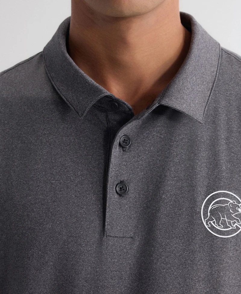 Fanatics Men's Charcoal Chicago Cubs Clutch Polo Shirt