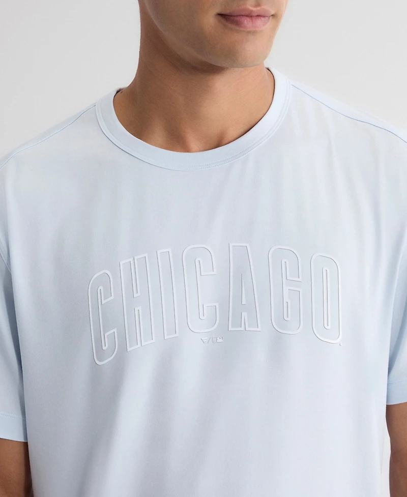 Fanatics Men's Light Blue Chicago Cubs Clutch Winning Edge T-Shirt