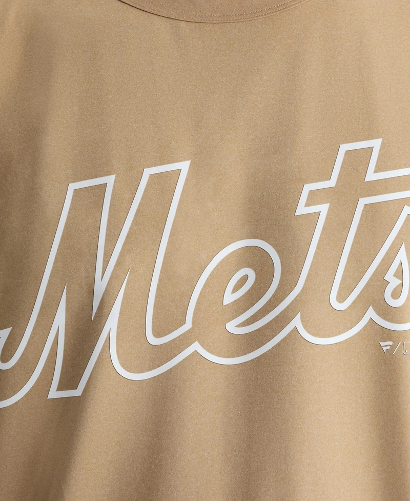 Fanatics Men's Khaki New York Mets Clutch Winning Edge T-Shirt