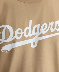 Fanatics Men's Khaki Los Angeles Dodgers Clutch Winning Edge T-Shirt
