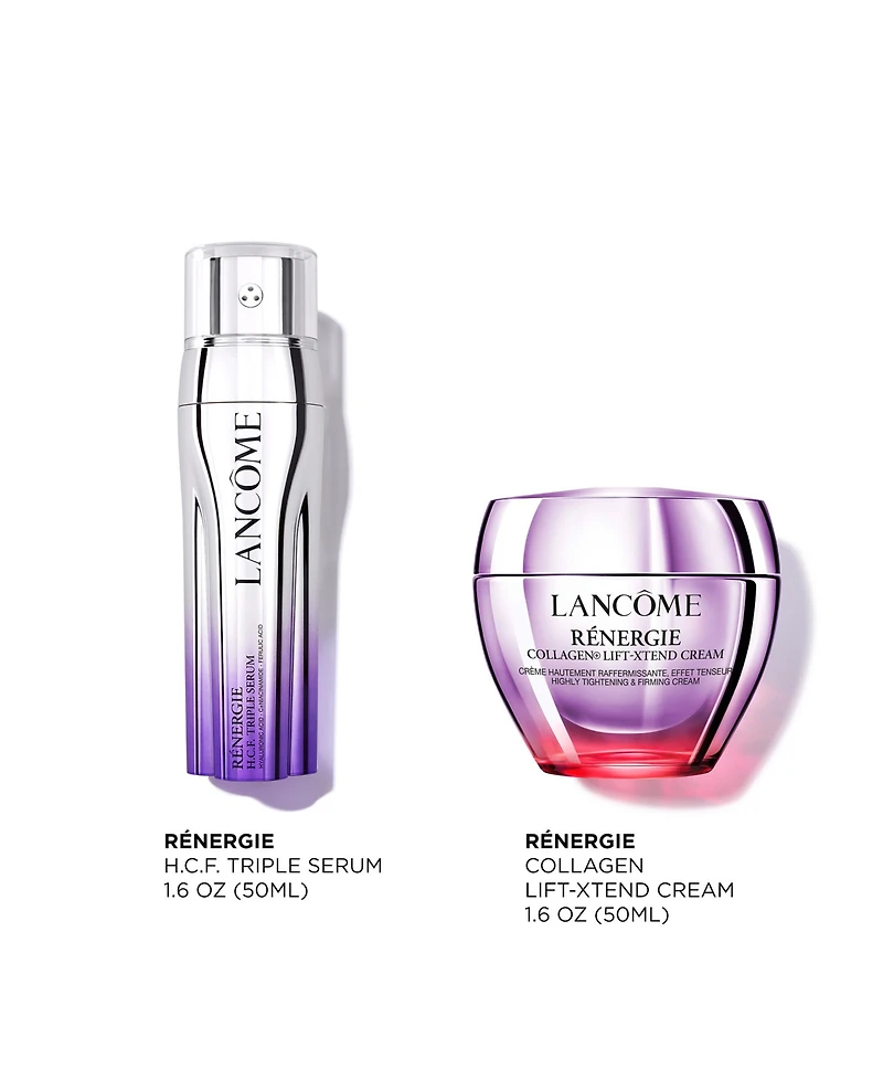 Lancome 2-Piece Renergie Collagen Cream & H.c.f. Triple Serum Set