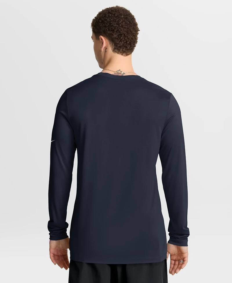 Nike Men's Navy Chicago Bears Legend Icon Dri-FITLong sleeves T-Shirt