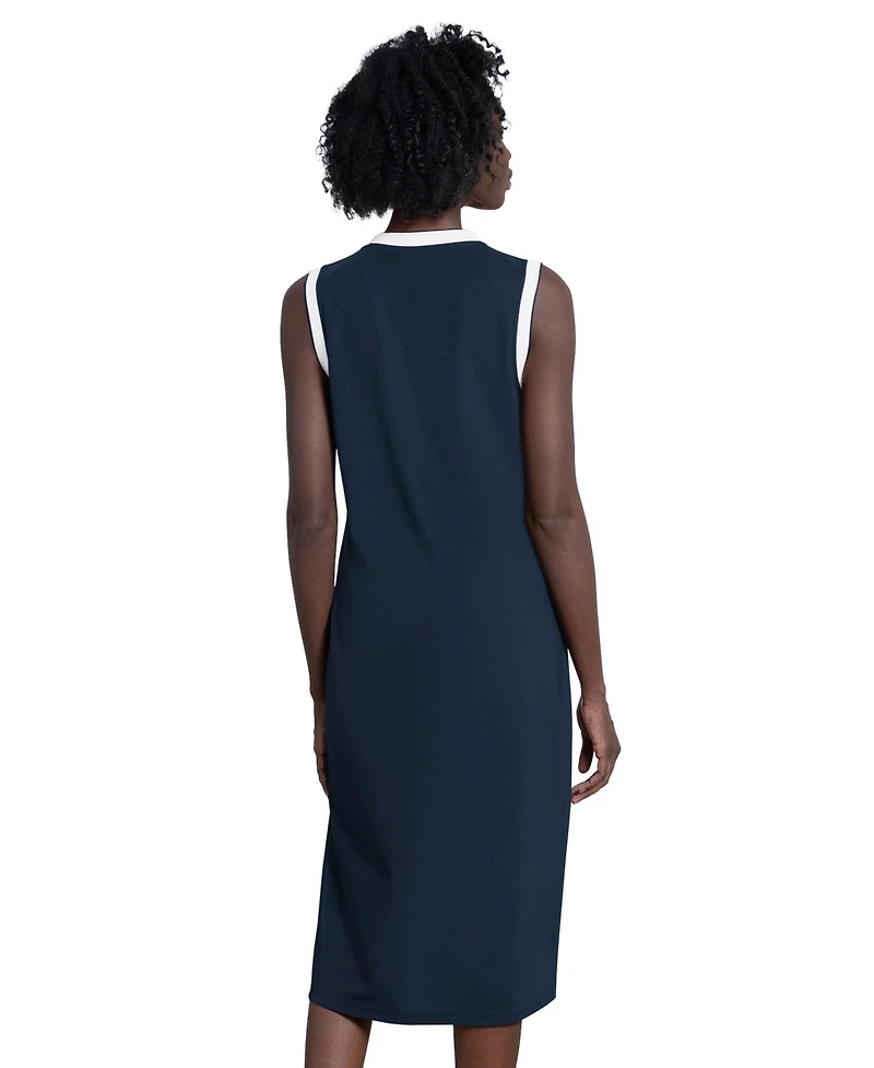 Starter Women's Navy Boston Red Sox Line Up Sneaker Sleeveless Maxi Dress