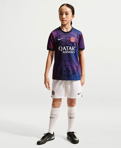 Nike Big Boys and Girls Navy Paris Saint-Germain 2026/27 Dri-fit Pre-Match Jersey