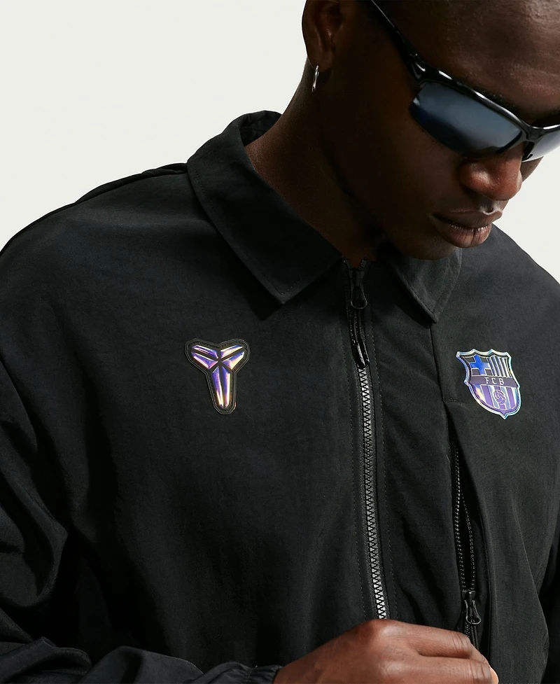 Nike Men's Black Barcelona 2026/27 Away Woven Full-Zip Jacket
