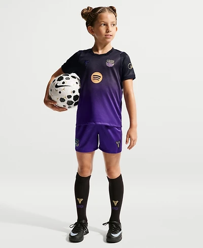 Nike Preschool Purple Barcelona 2026/27 Away Stadium Replica Kit