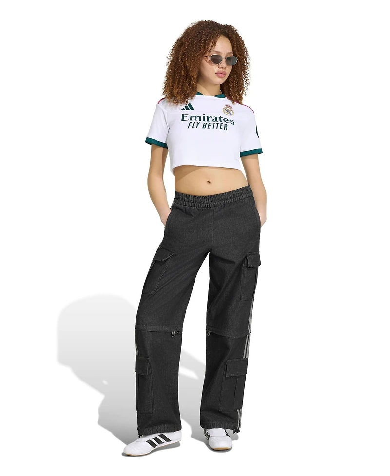 Adidas Women's White Real Madrid 2026/27 Home Cropped Replica Jersey