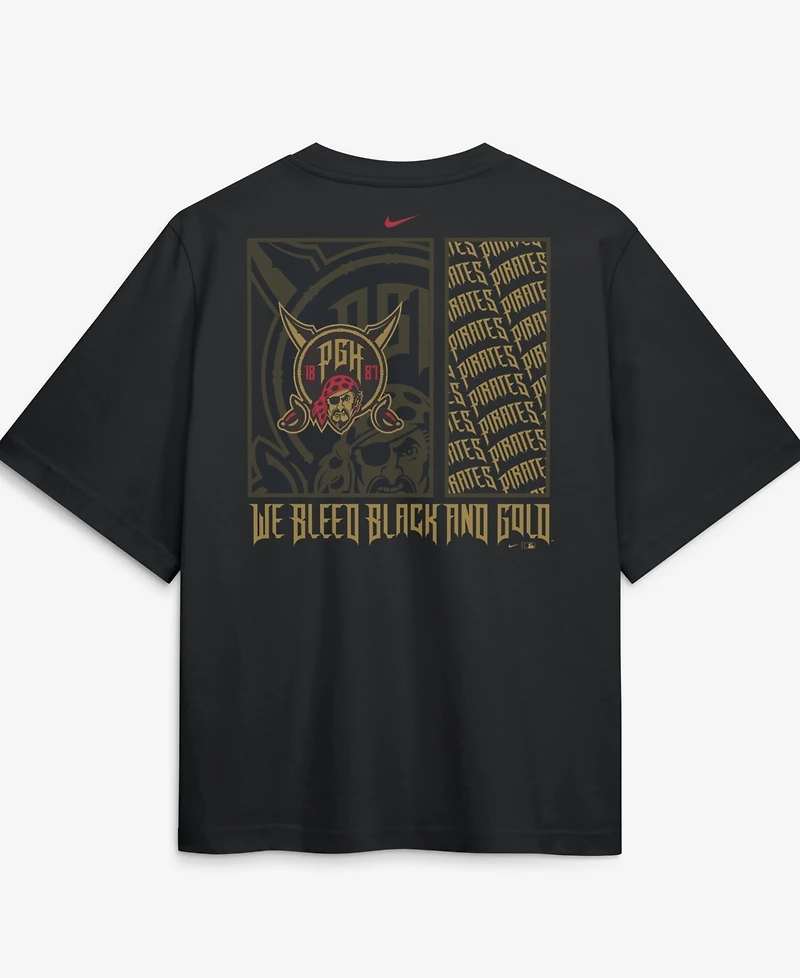 Nike Women's Black Pittsburgh Pirates Premium Essentials Relaxed Boxy T-Shirt