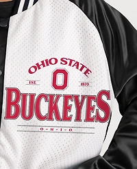 Gameday Couture Women's Black Ohio State Buckeyes Oversized Inner Drive Varsity Rhinestone Full-Snap Bomber Jacket